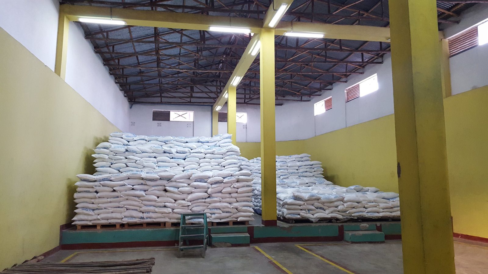 Maize aggregated in Dukem, ready for local processing.